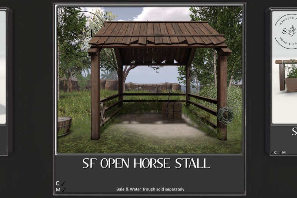 Open Horse Stall, L$115