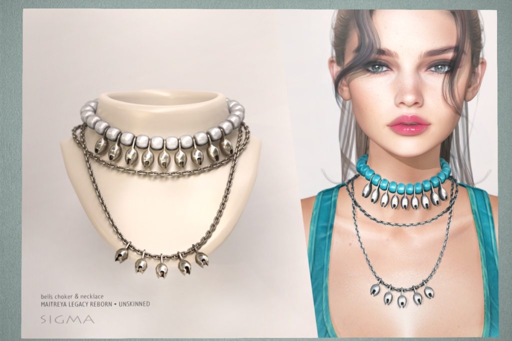 Bells Choker &amp; Necklace, L$320