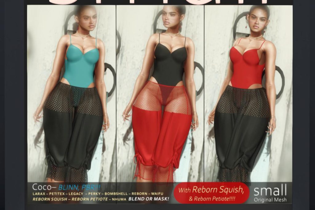 Coco Teddy &amp; Pants - Legacy/MaitreyaX/Nhumana/Reborn/+mods, L$399 each/L$1999 FP