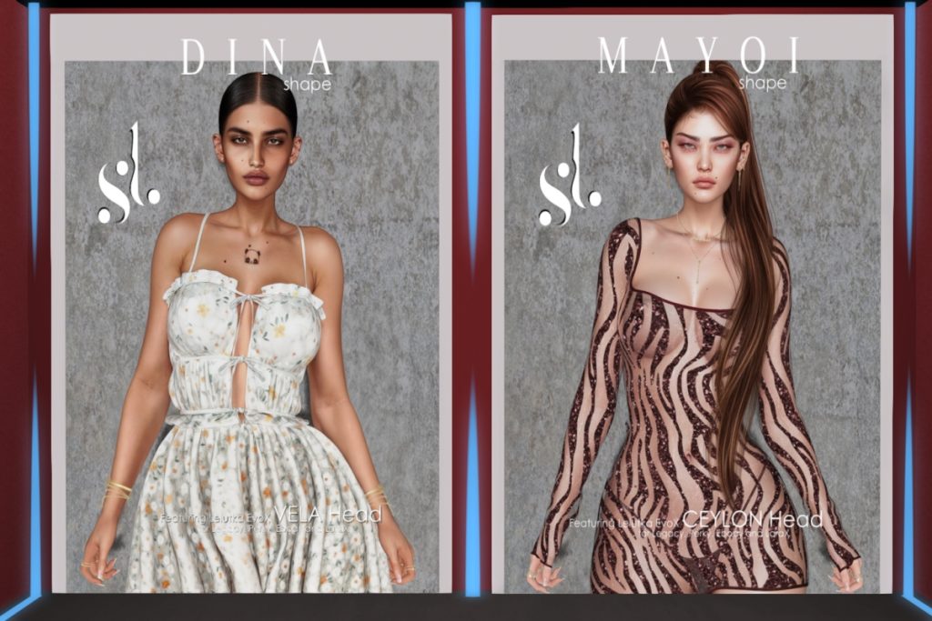 Dina Shape - EvoX Vela/Legacy/MaitreyaX/Reborn/mods, L$490 | Mayoi Shape - EvoX Ceylon/Legacy/MaitreyaX/Reborn/mods, L$490