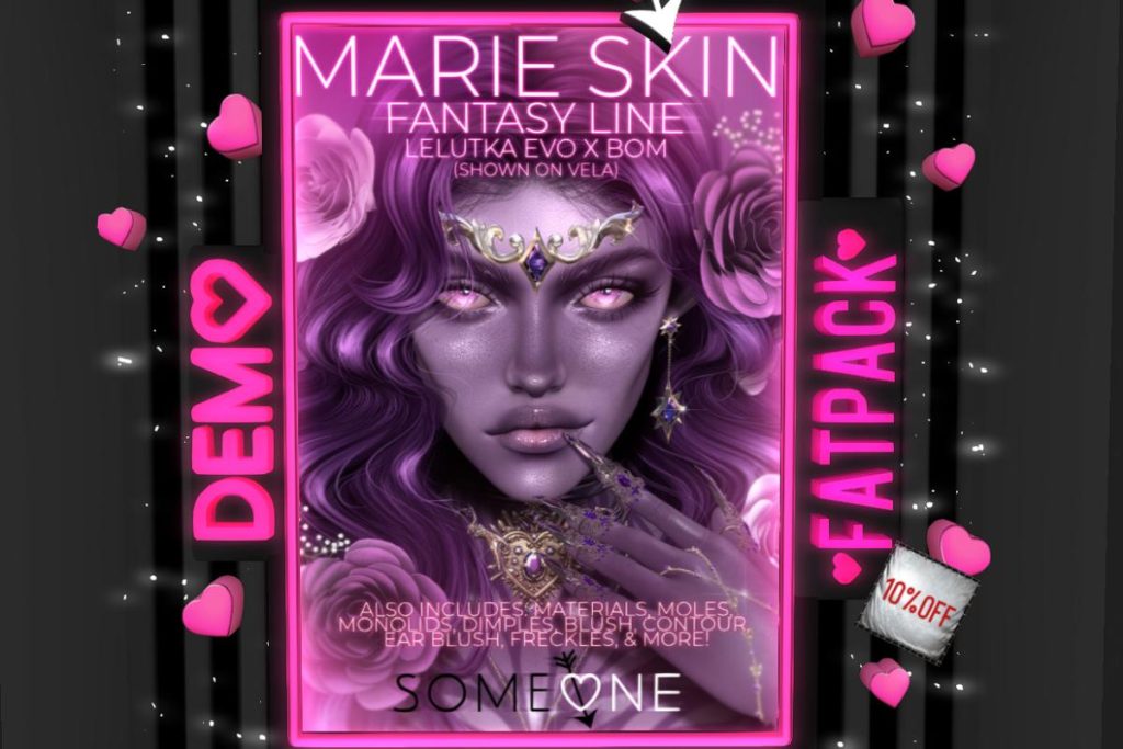 Marie Fantasy Skin - EvoX, L$750 each/L$3150 FP