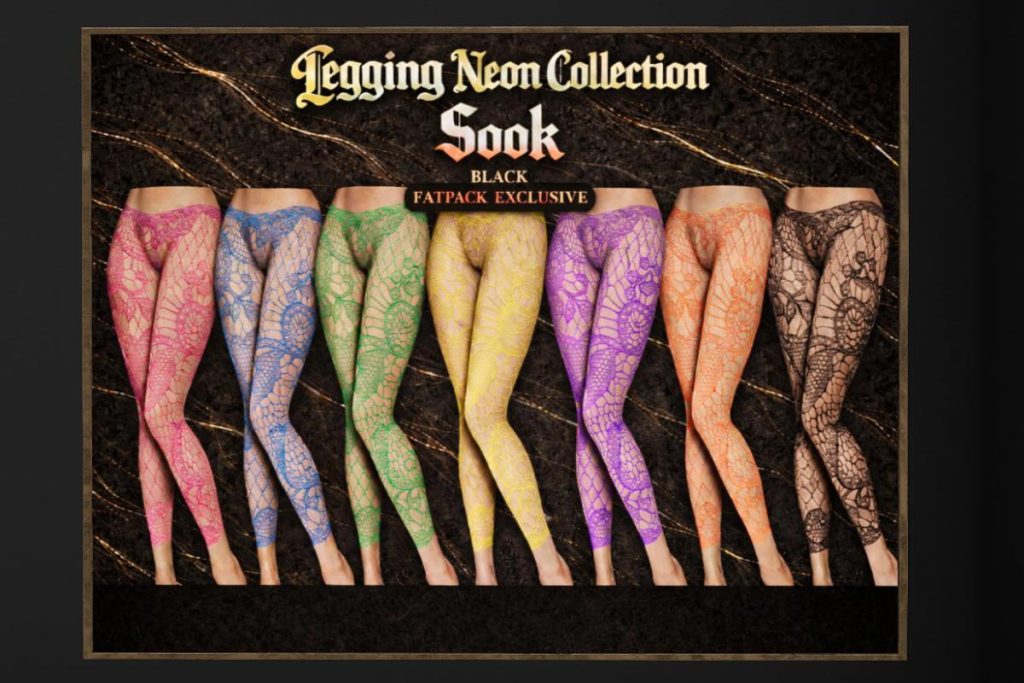 Neon Leggings - BOM, L$199 each/L$899 FP