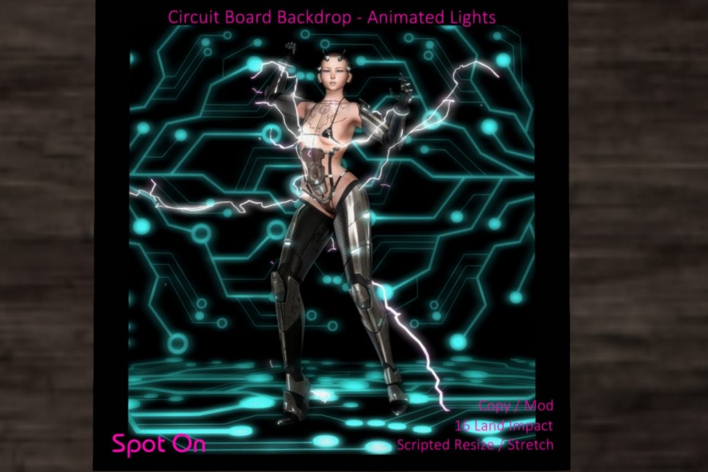 Circuit Board Backdrop, L$199