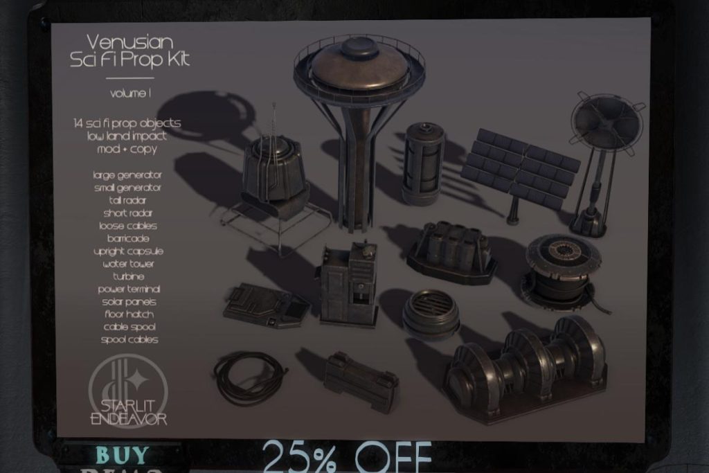 Venusian Sci Fi Prop Kit Pack Vol I, L$1857