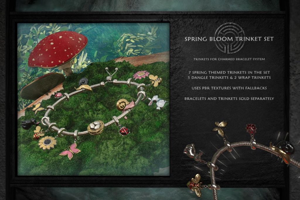 Spring Bloom Trinket Set for Charmed Bracelet, L$450