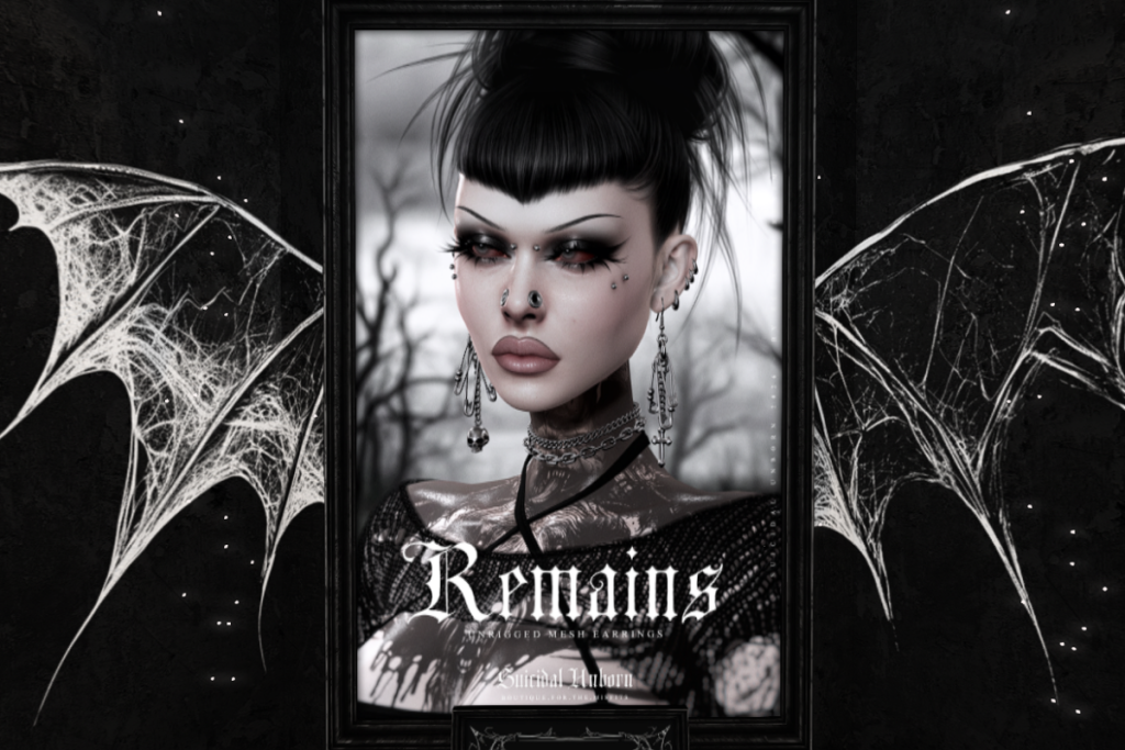 Remains Earrings, L$365