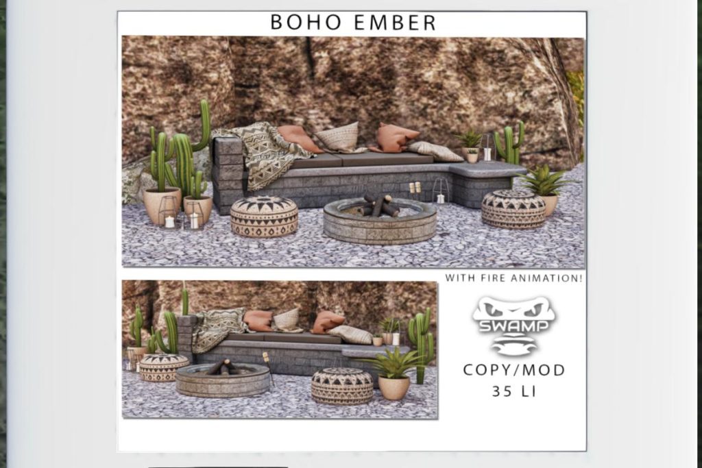 Boho Ember, L$299 PG/L$329 Adult