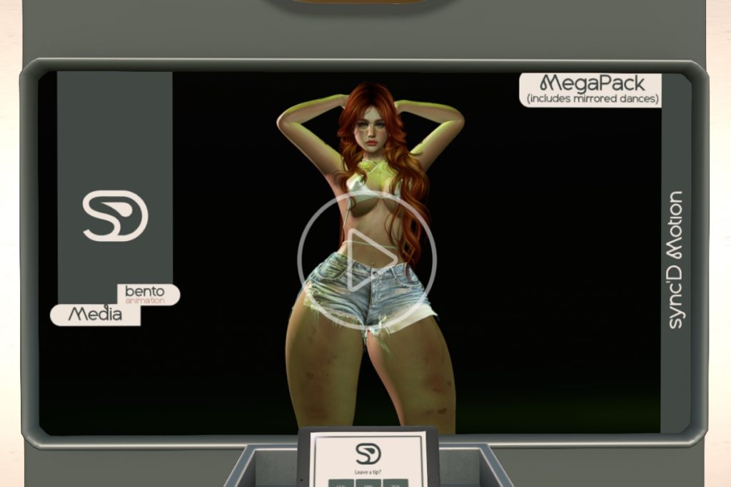 Media Animations, L$375 each/L$1849 FP