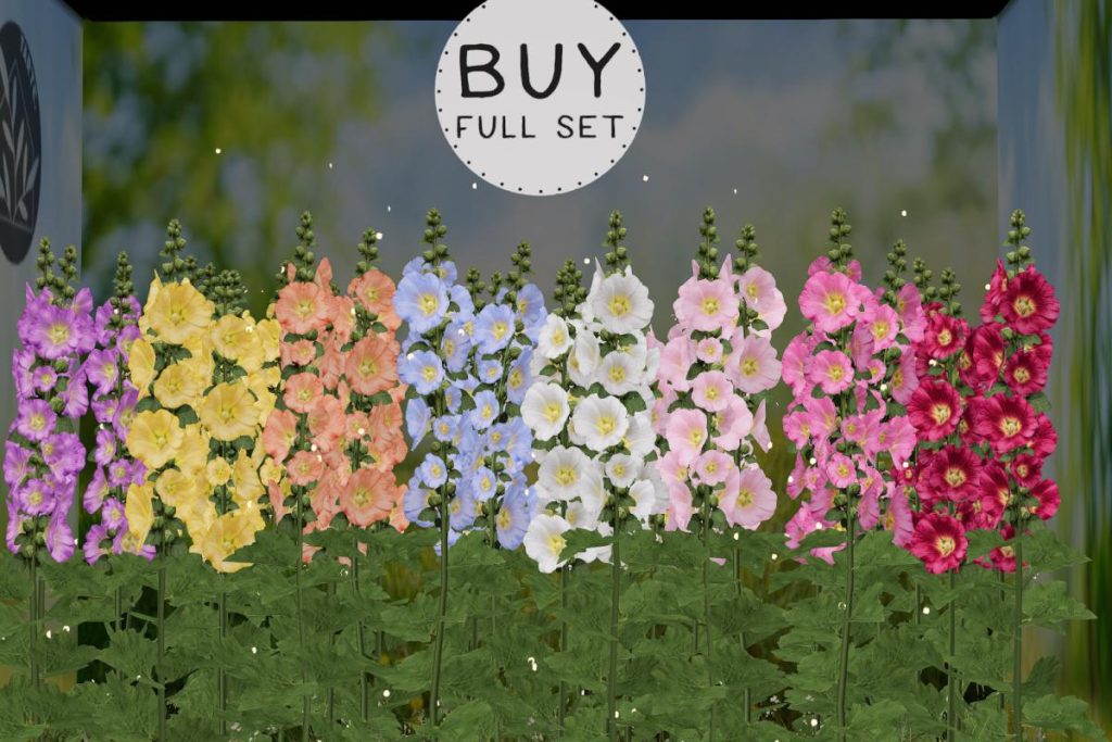 Hollyhock Flowers, L$899