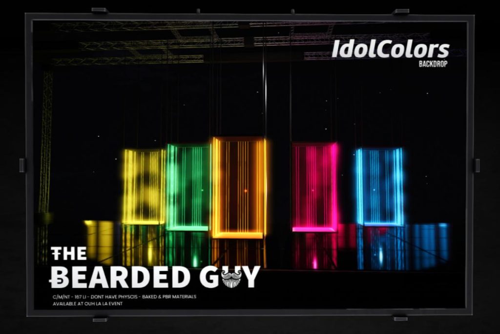 Idol Colors Backdrop, L$349