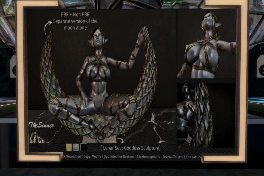 The Moon Goddess Sculpture, L$549