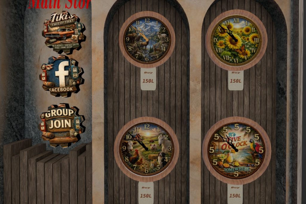 Clocks Decor, L$150 each