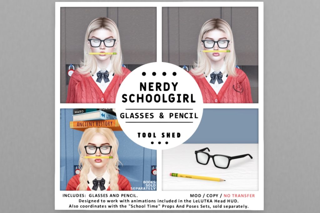 Nerdy Schoolgirl Set, L$75