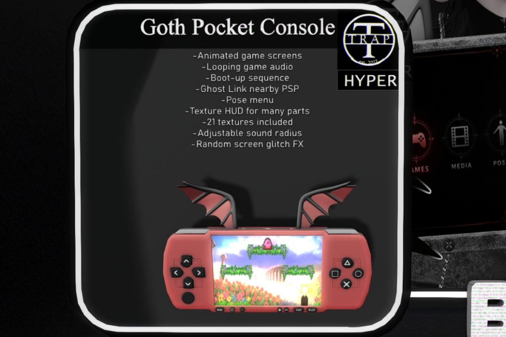 Goth Pocket Console Holdable, L$599