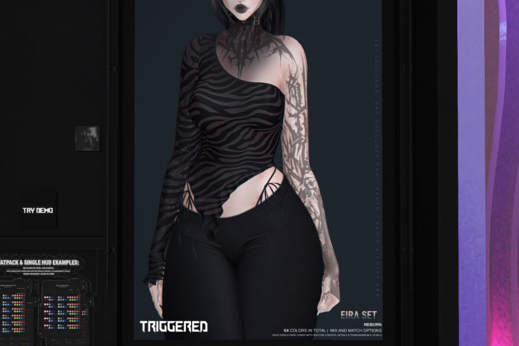 Eira Top &amp; Pants - Reborn, L$250 each/L$1600 each FP/L$2100 MP