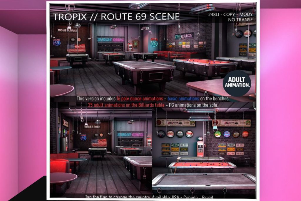 Route 69 Scene, L$479-L$899 each