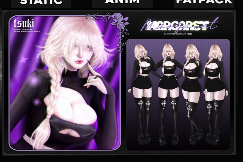 Margaret Poses, L$100 each/L$349 FP