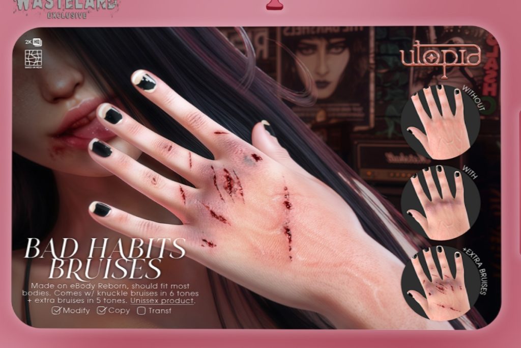 Bad Habits Bruises - BOM for Reborn, L$250