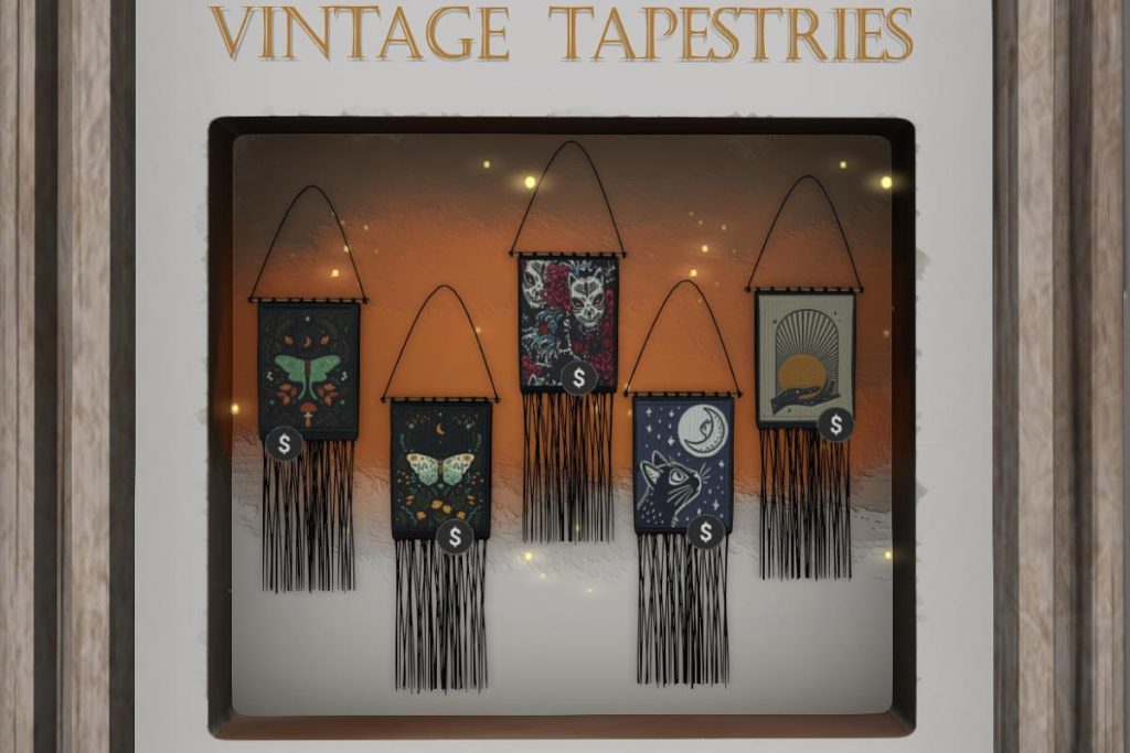 Vintage Tapestries, L$110 each