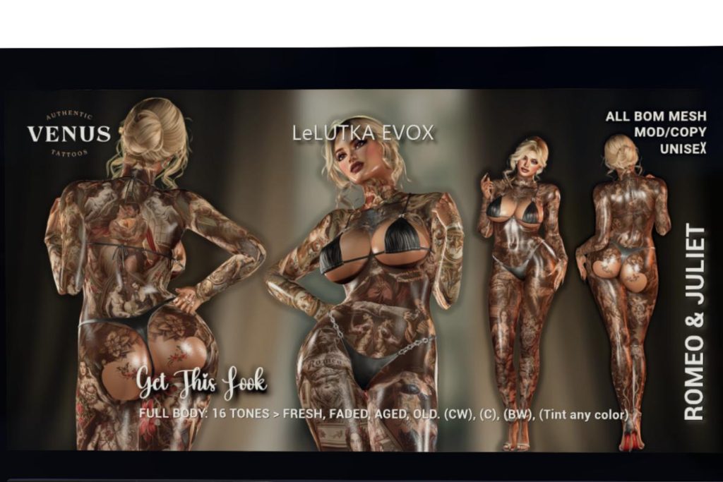 Romeo &amp; Juliet Tattoo - EvoX, L$800