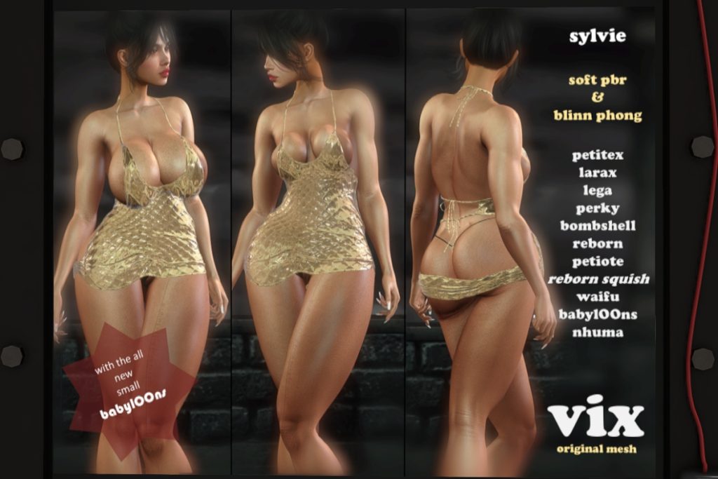 Sylvie Dress - Legacy/MaitreyaX/Nhumana/Reborn/+mods, L$500 each/L$2000 FP