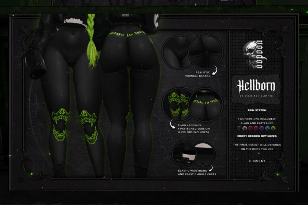 Hellborn Leggings - BOM, L$360