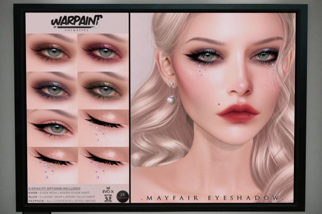 Mayfair Eyeshadow - EvoX/SLUV, L$240 each/L$420 FP