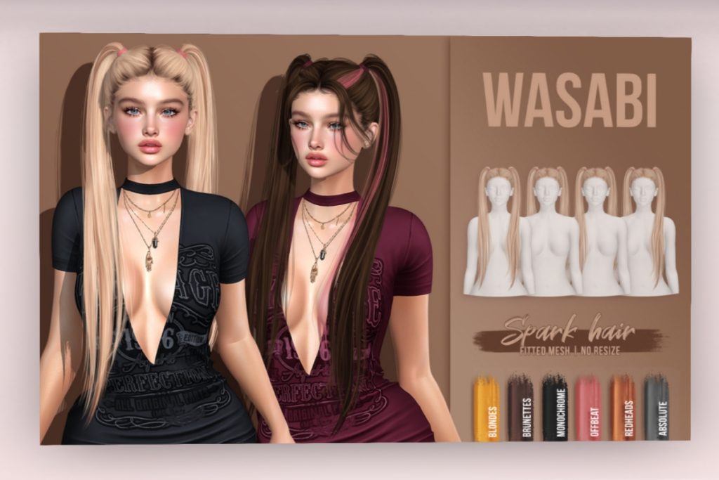 Spark Hair	<a href="http://maps.secondlife.com/secondlife/Coraline/127/149/55" target="_blank">Teleport</a>