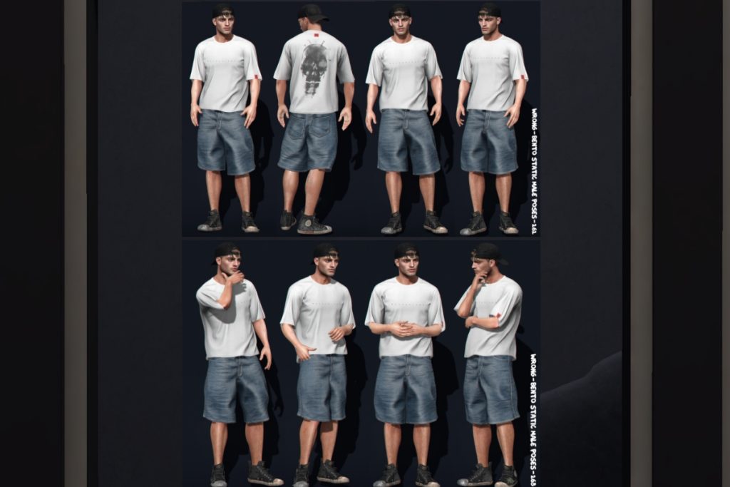 Bento Static Male Poses, L$60 each/$220 each FP