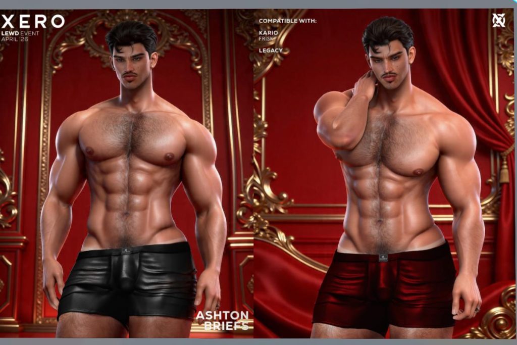 Ashton Briefs - Legacy/Kario/+mods, L$315 each/L$1199 FP