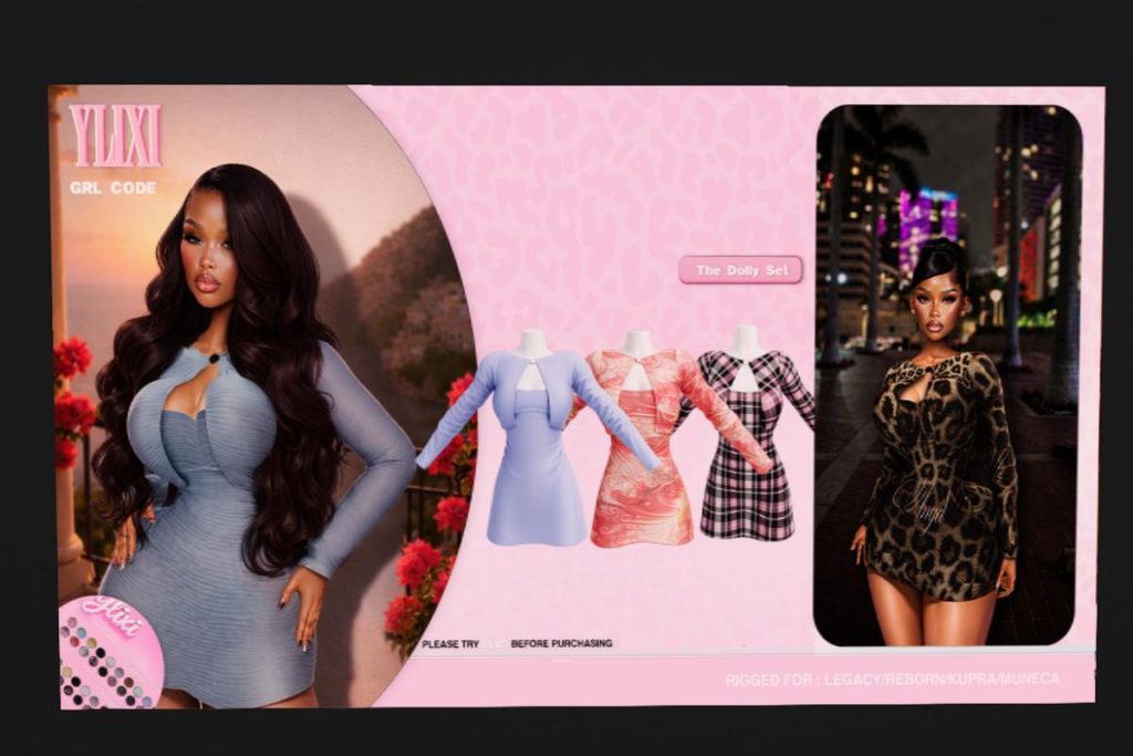 Dolly Dress - Inithium/Legacy/Reborn/Yentements, L$499 each/L$999 FP