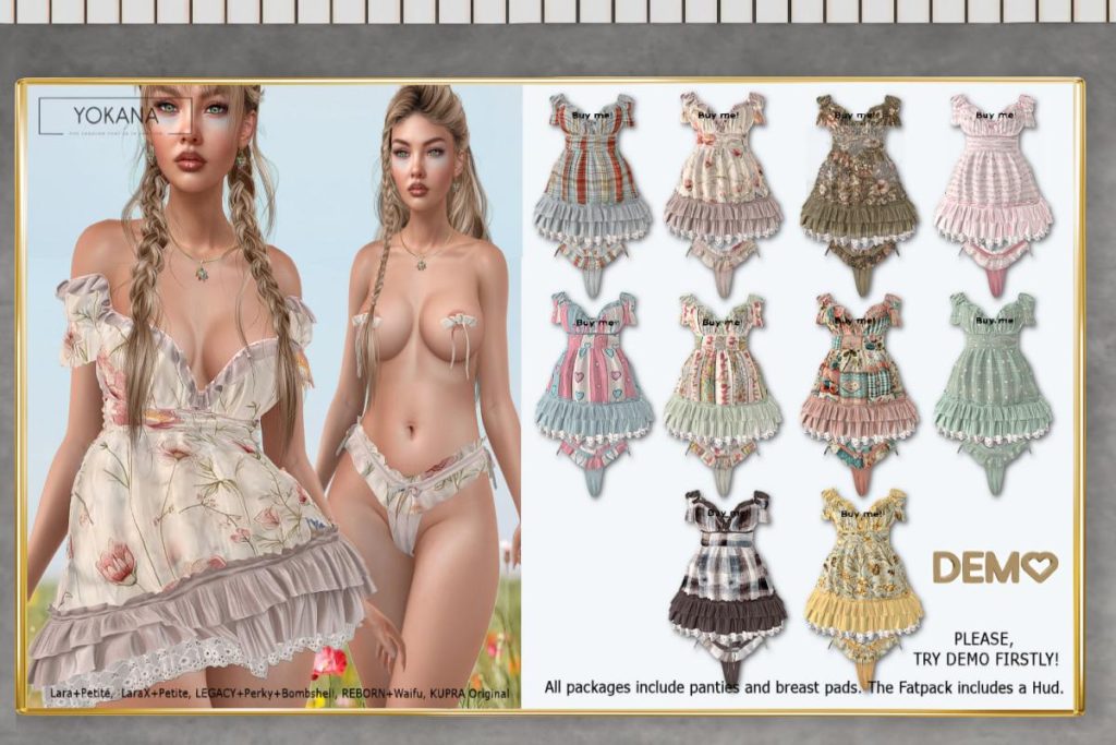 Ainara Set - Inithium/Legacy/MaitreyaX/Reborn/+mods, L$199 each/L$1295 FP