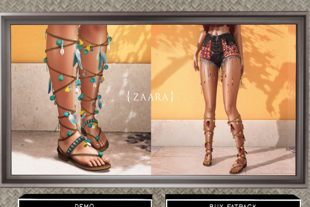 Bhoomi Tie-Up Sandals - Legacy/MaitreyaX/Reborn, L$399 each/L$1990 FP