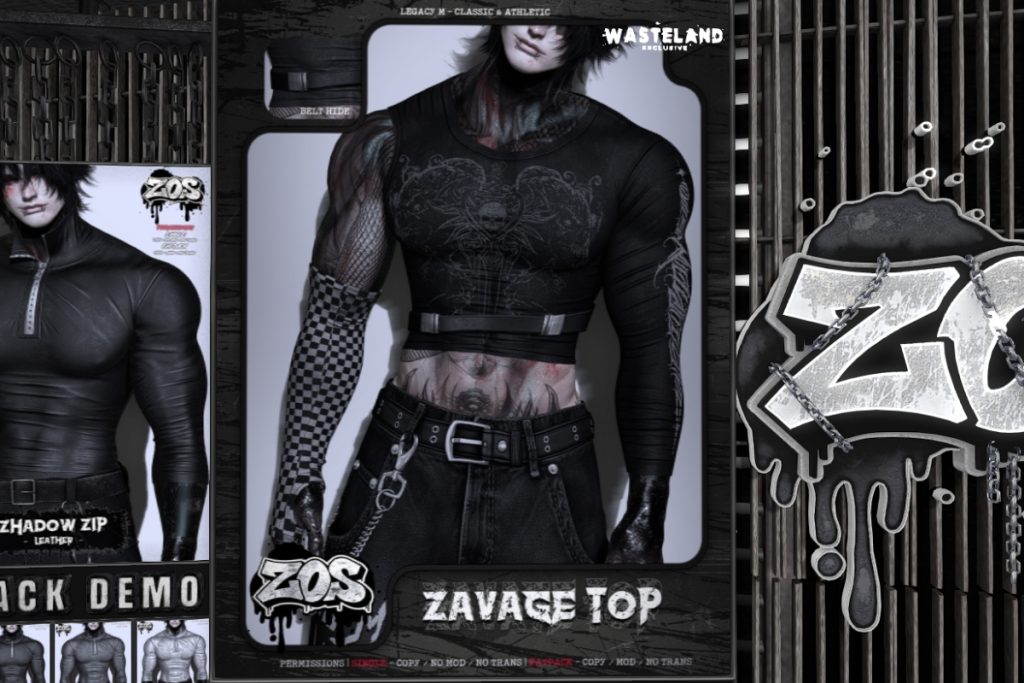 Zavage Top - Legacy/+mods, L$320 each/L$1200 FP