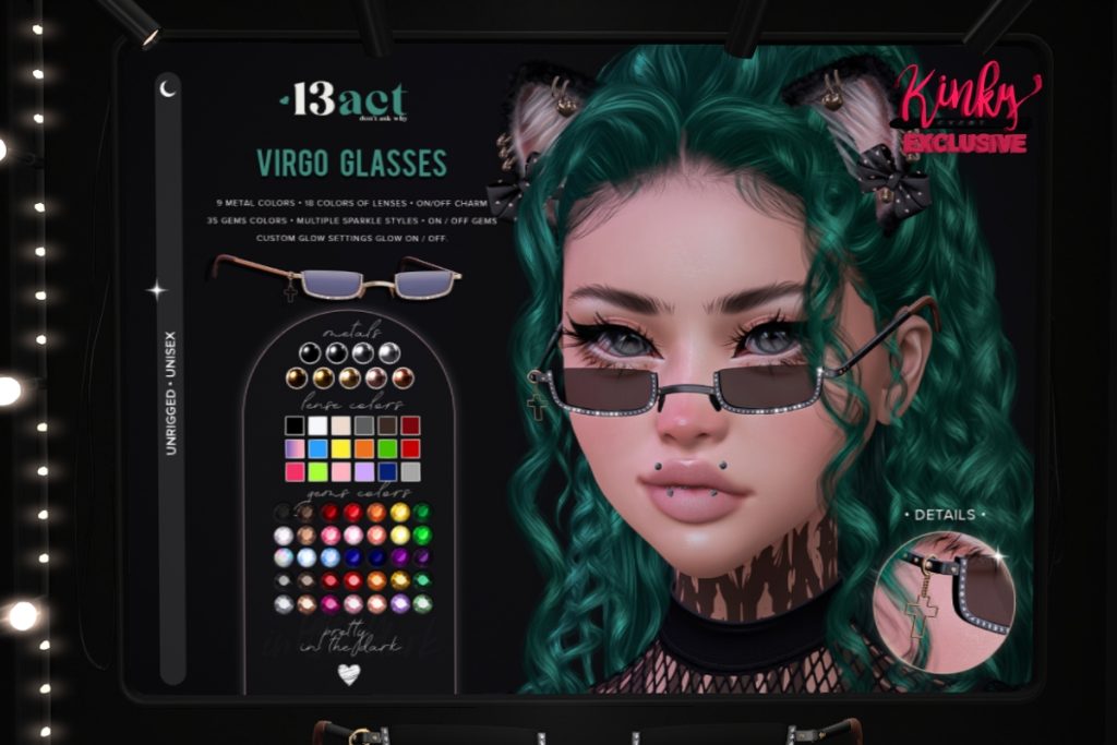 Virgo Glasses, L$399