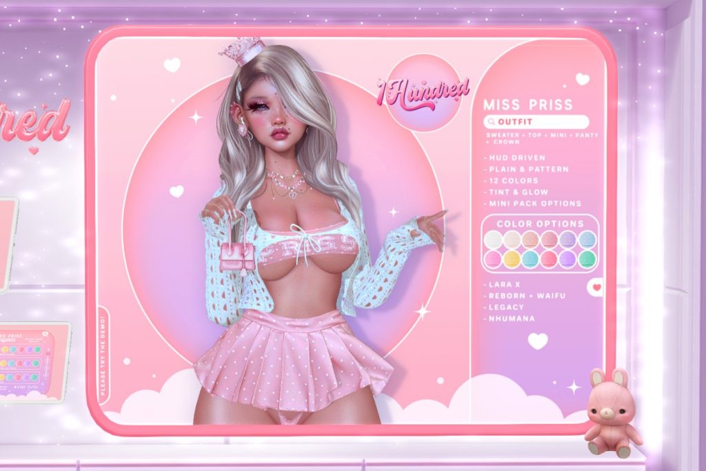Miss Priss Outfit - Legacy/MaitreyaX/Nhumana/Reborn/+mods, L$325 each/L$550 FP