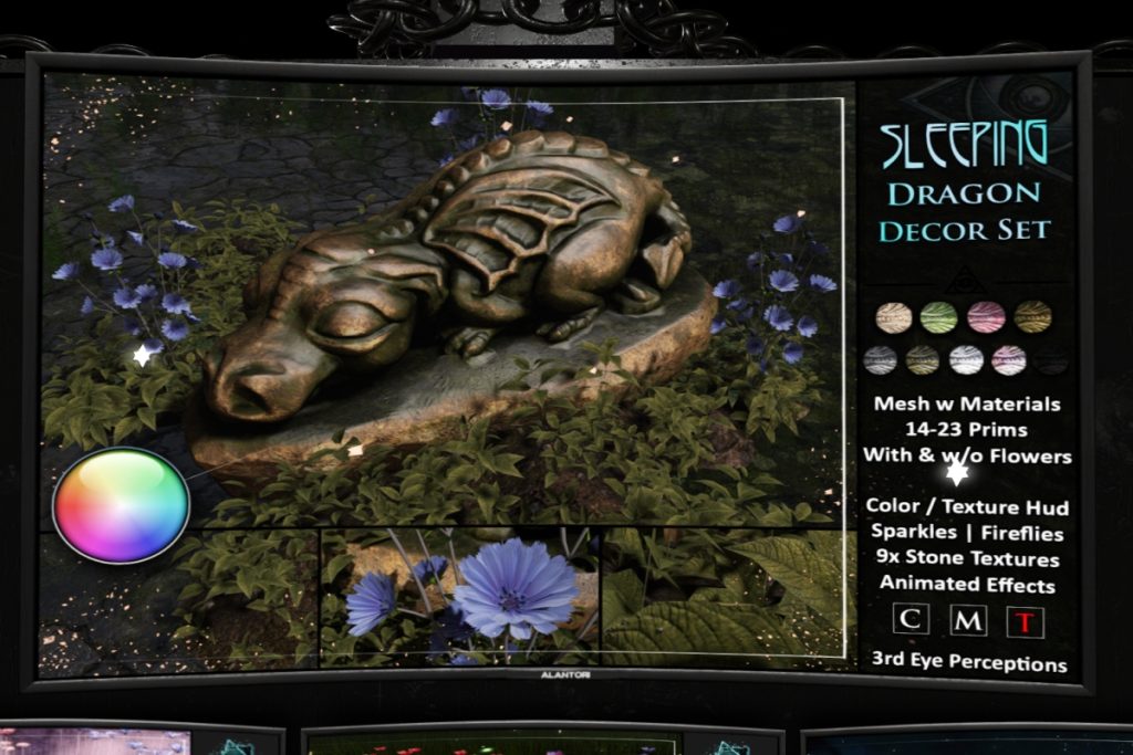 Sleeping Dragon Statue, L$320