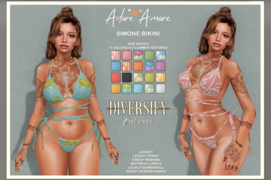 Simone Bikini - Legacy/Maitreya/Reborn/+mods, L$175