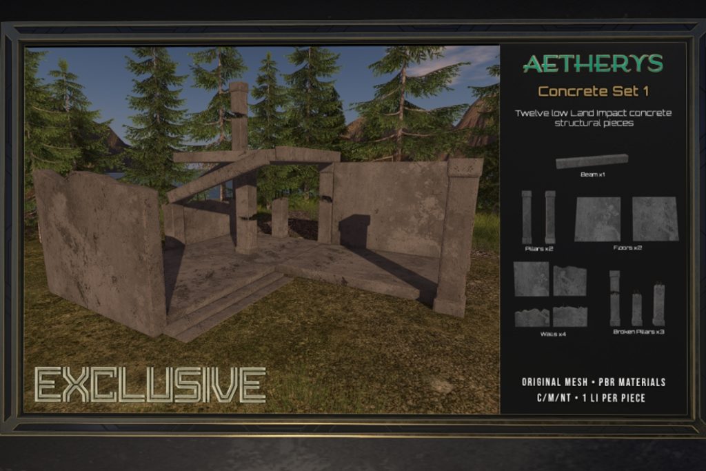 Concrete Set 1, L$429