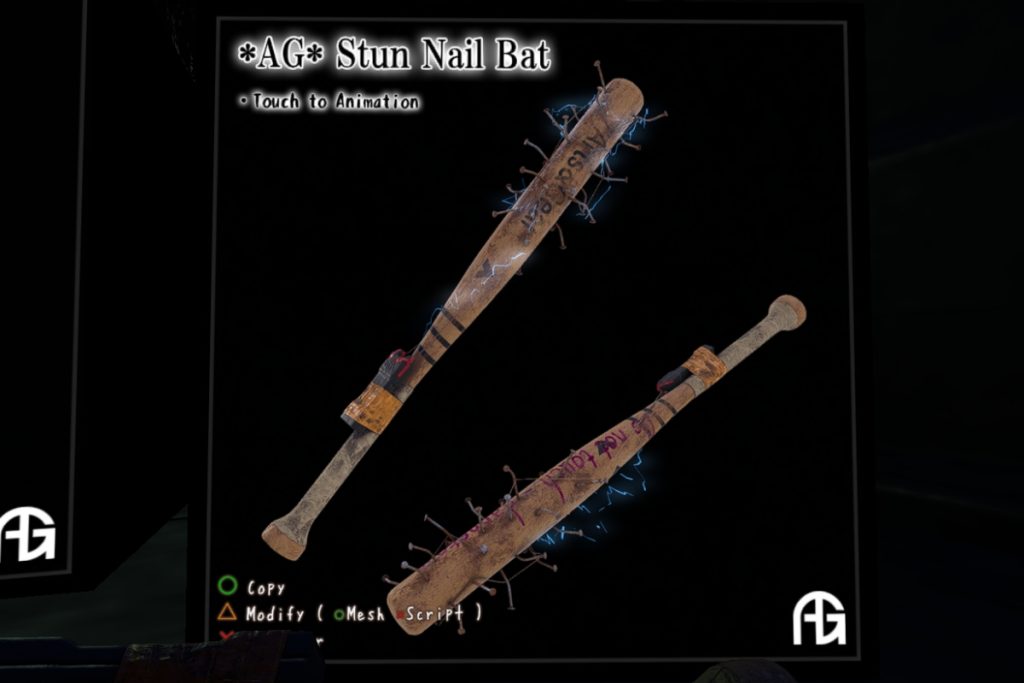 Stun Nail Bat Holdable, L$200