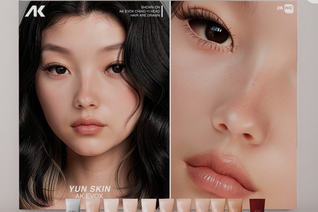 Yun Skin - AkX, L$750 each/L$3500 FP