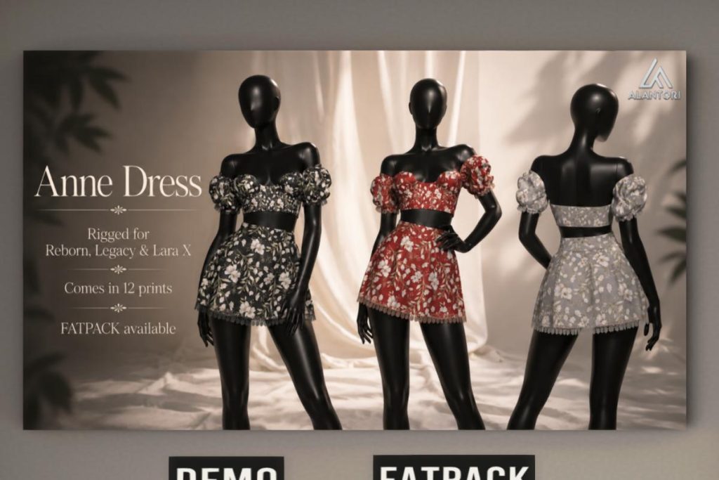 Anne Dress - Legacy/MaitreyaX/Reborn, L$349 each/L$1499 FP