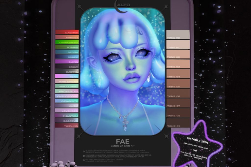Fae Skin - Genus, L$550 each/L$2800 each FP