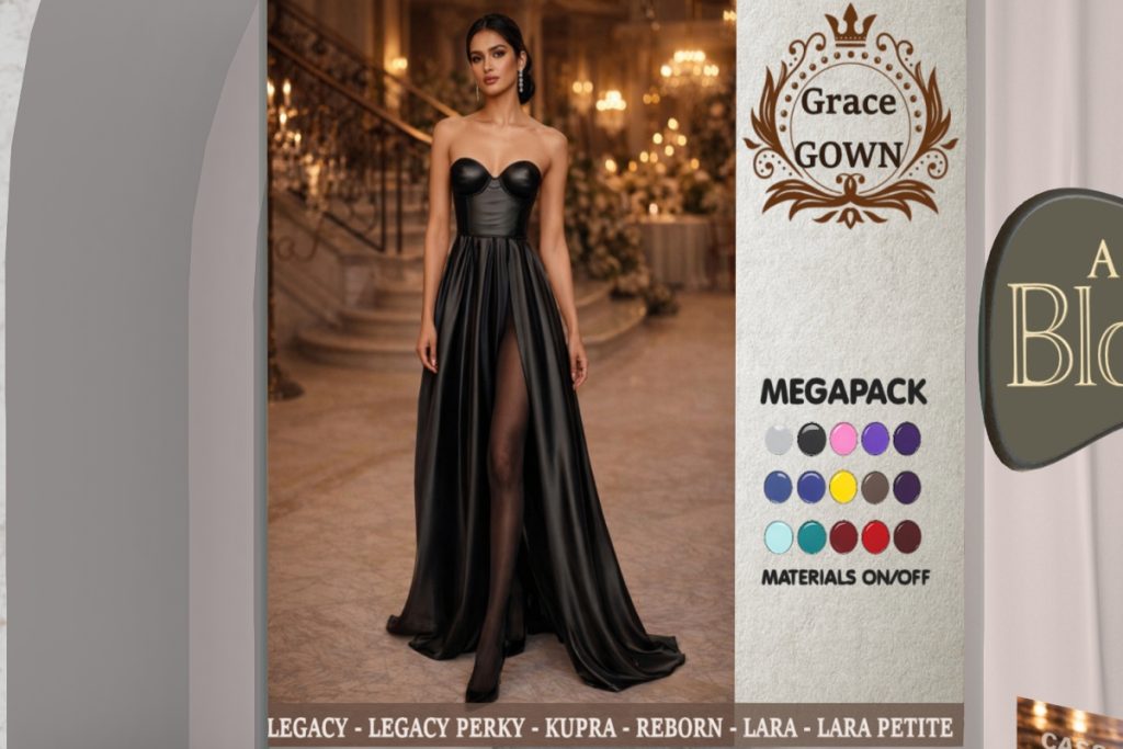 Grace Gown - Inithium/Legacy/Maitreya/Reborn/+mods, L$499