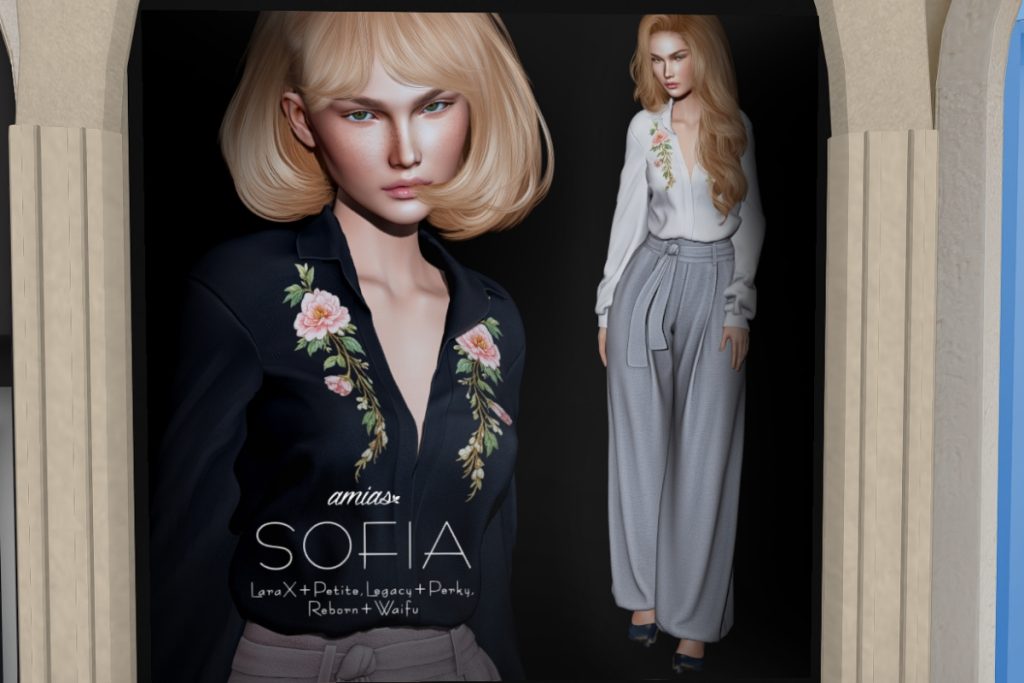 Sofia Blouse and Pants - Legacy/MaitreyaX/Reborn/+mods, L$200 each/L$1250 each FP/L$1800 MP