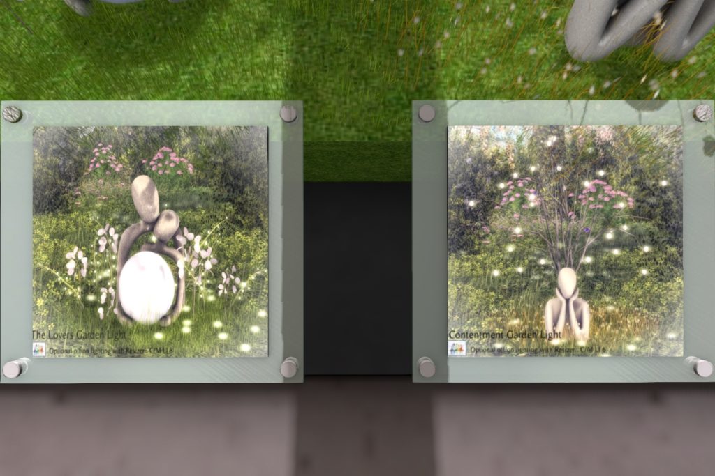 Lovers &amp; Contentment Garden Lights, L$225-L$245 each