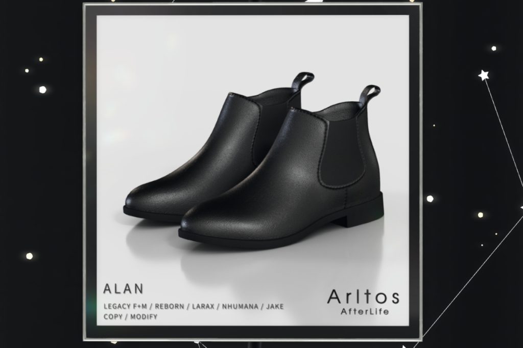 Alan Boots - Legacy/MaitreyaX/Nhumana/Reborn, L$199 each/L$479 FP