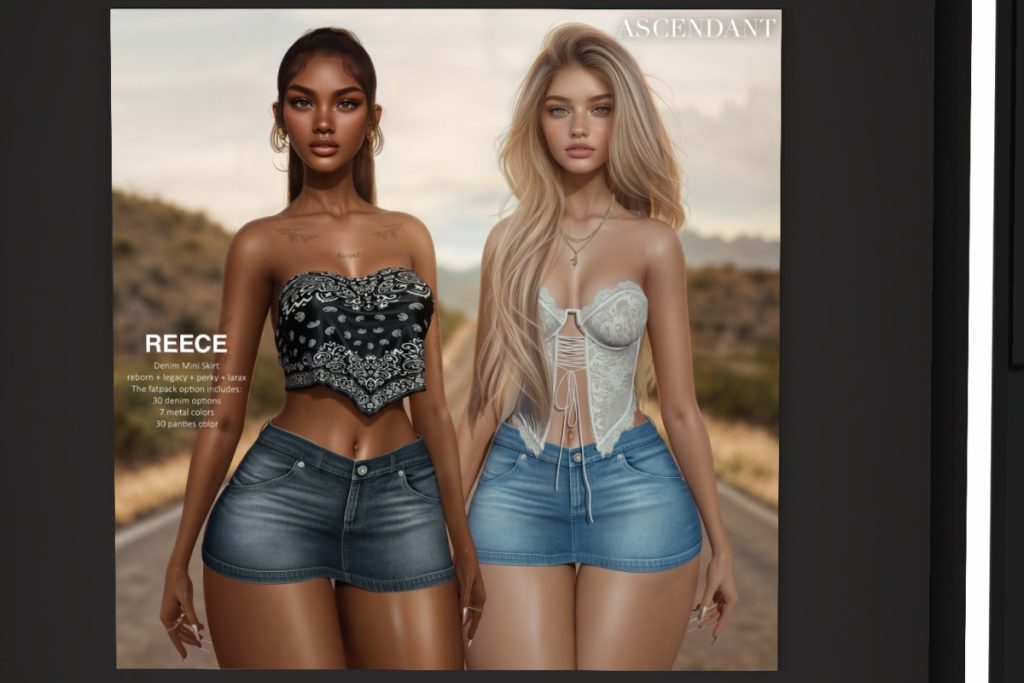 Reece Skirt - Legacy/MaitreyaX/Reborn/+mods, L$275 each/L$1150 FP