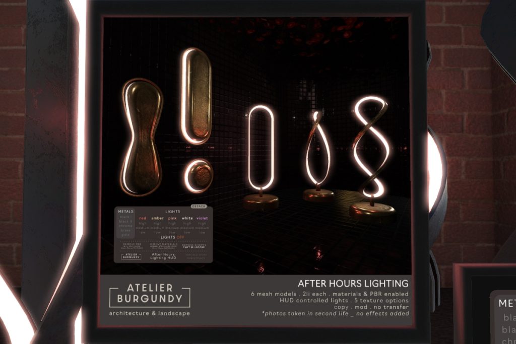 After Hours Lighting, L$350