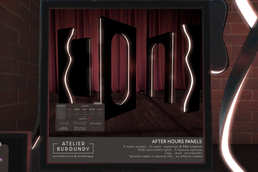 After Hours Panels, L$280